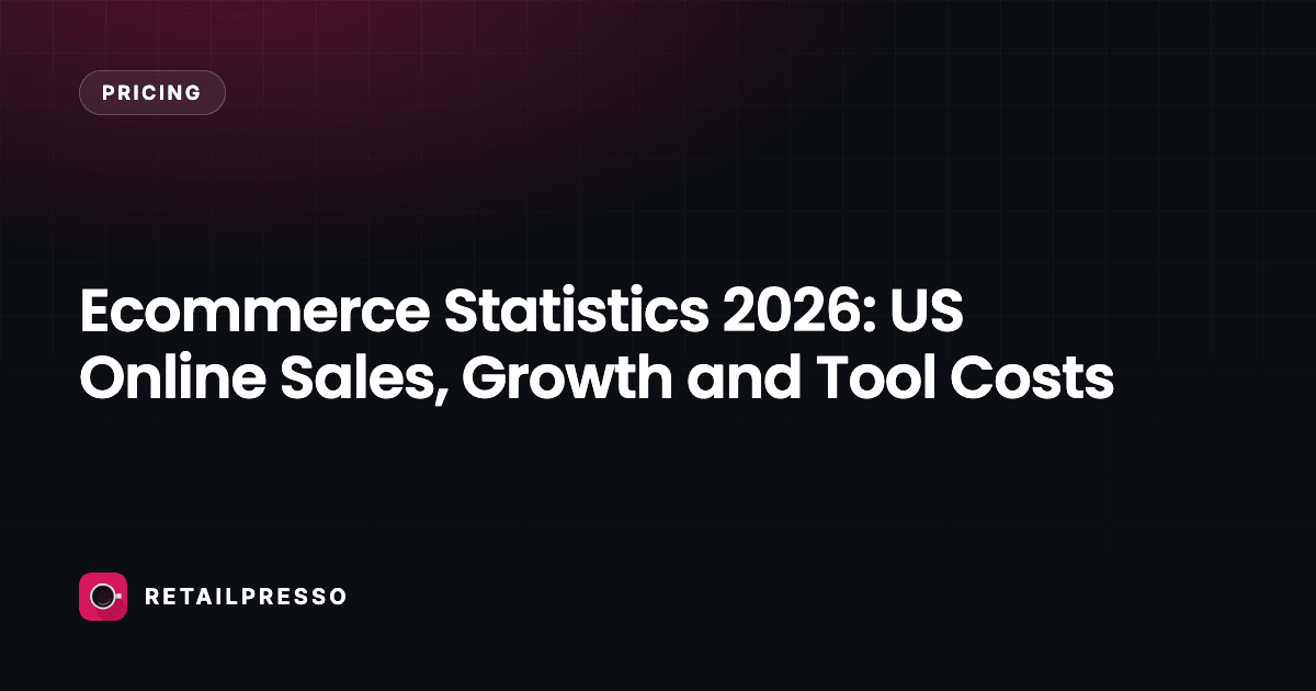 Ecommerce Statistics 2026: US Online Sales, Growth and Tool Costs