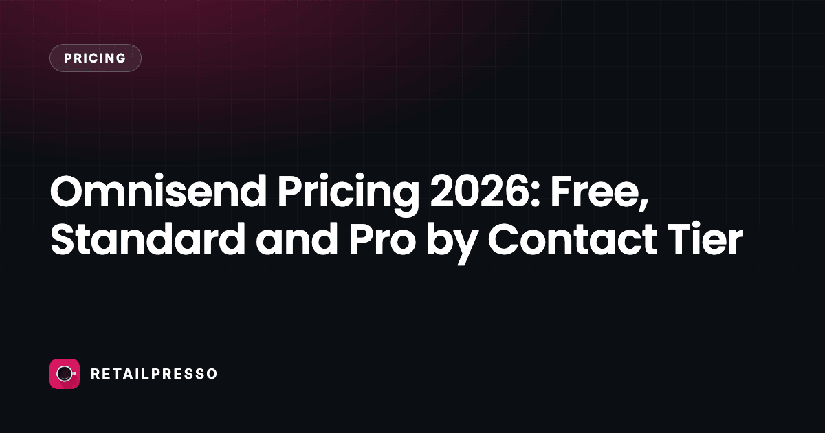 Omnisend Pricing 2026: Free, Standard and Pro by Contact Tier